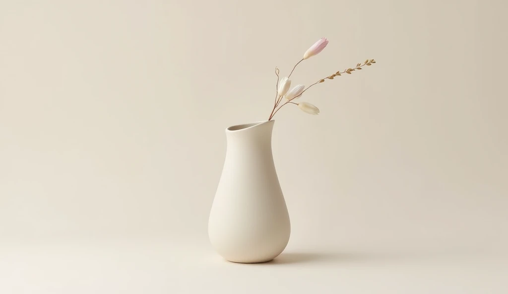 Minimalistische vaas decoratie