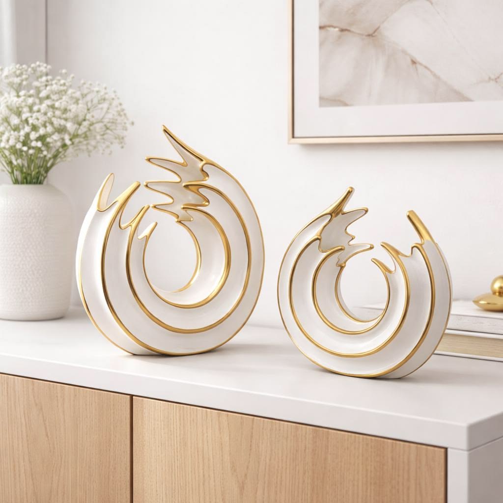 Abstracte sculptuur in minimalistisch design